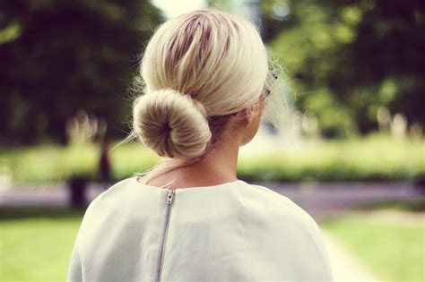 Blonde Bun Fashion Hair Image On Favim