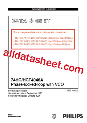 74HC4046 Datasheet(PDF) - NXP Semiconductors