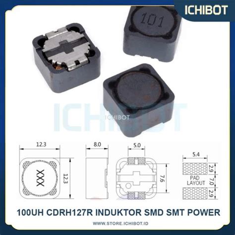 100uH CDRH127R Induktor SMD SMT Power Inductor CDRH 127R 100 UH