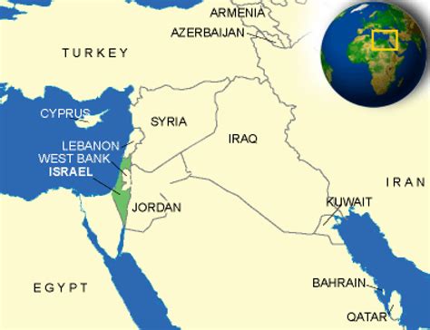 Map of Israel. | - CountryReports