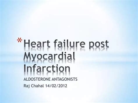 Ppt Heart Failure Post Myocardial Infarction Powerpoint Presentation