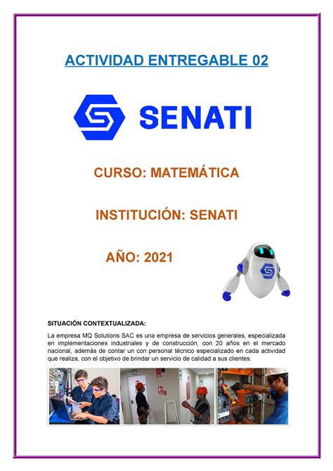 SCIU 153 Entregable 02 ACTIVIDAD ENTREGABLE 02 CURSO MATEMÁTICA