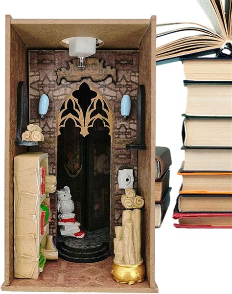 Amazon D Wooden Bookends Bookshelf Puzzle Sorcerer Dollhouse