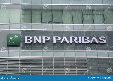 Bnp Paribas Logo Brand And Text Sign Editorial Photo Image Of France