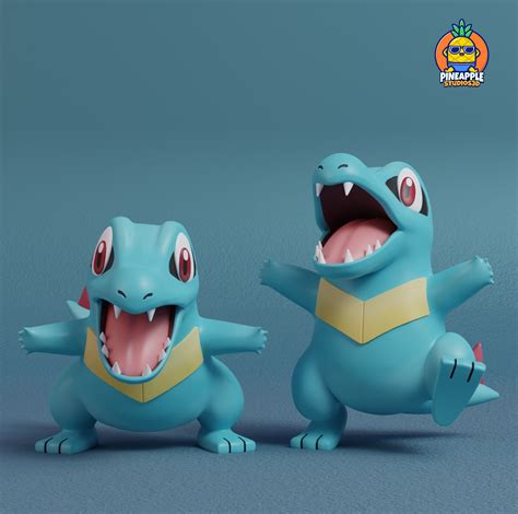 Stl File Pokemon Totodile Croconaw And Feraligatr D Printable