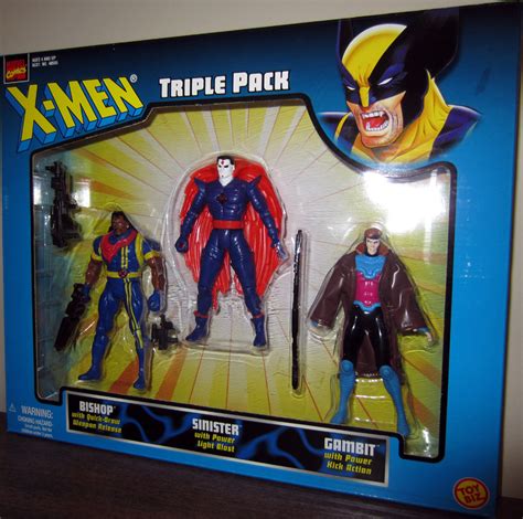 X Men Triple Pack Figures Bishop Sinister Gambit Toy Biz