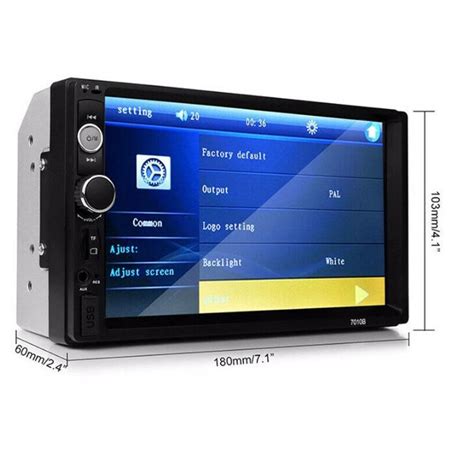 Player Auto B Radio Fm Mirrorlink Mp Bluetooth Ecran Sd Card