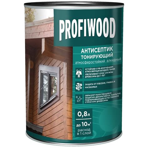 Антисептик тонирующий PROFIWOOD рябина 0.6 кг 85205 - выгодная цена ...