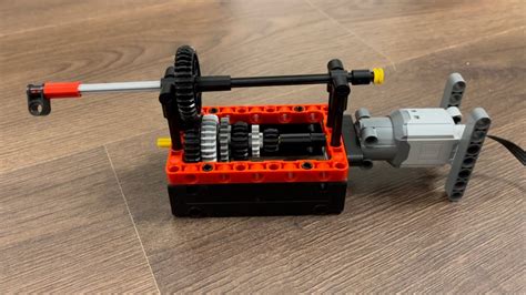 LEGO Technic 6 Speed Conical Gearbox Transmission YouTube