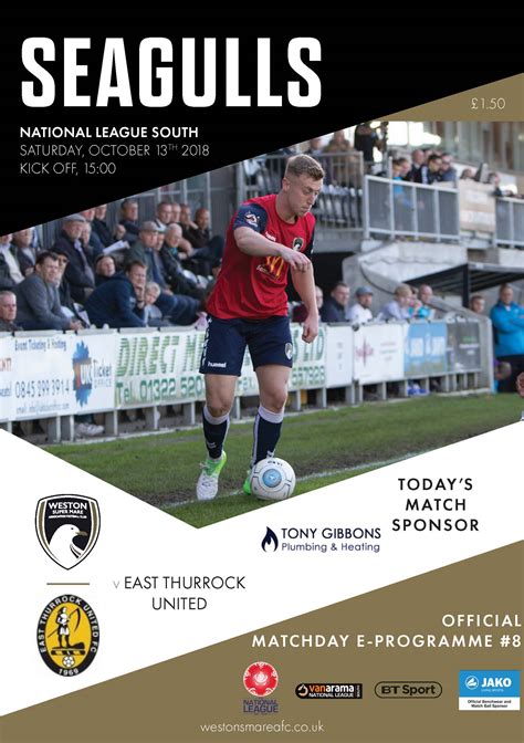 Weston Super Mare AFC WsM AFC V East Thurrock United FC Official E