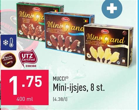 Mucci Mini Ijsjes St Ml Promotie Bij Aldi