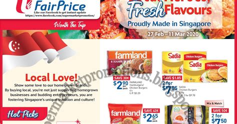 Ntuc Fairprice Made In Singapore Promotion 27 February 11 March 2020 ~ Supermarket Promotions