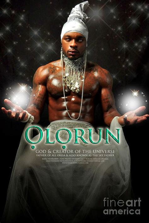 Olorun Art Print By James C Lewis Yoruba Orishas African Mythology