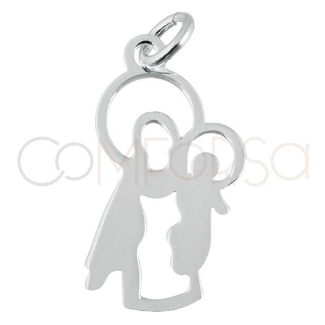 Comprar Religiosos Online Dije Virgen Del Carmen 10x19mm Plata 925