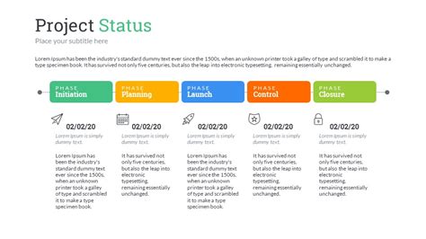 Project Status Powerpoint Template Free