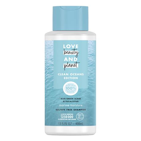 Love Beauty And Planet Marine Moisture Cleansing Shampoo Blue Green