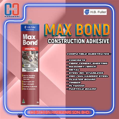 G Fuller Maxbond Construction Adhesive Silicone Silicone Sealant