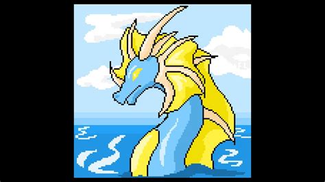 Water Dragon Pixel Art Youtube