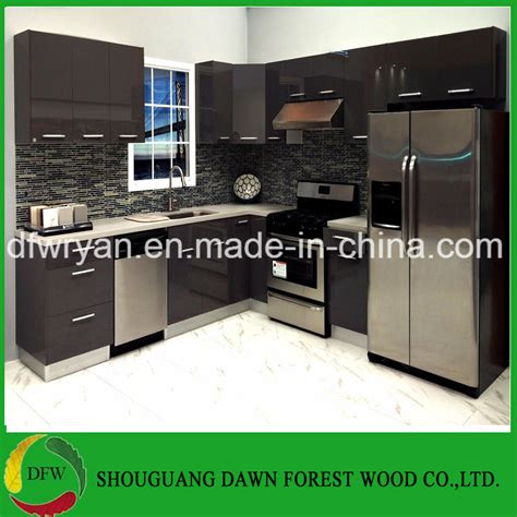 New Modern Glossy Arylic Wood Kitchen Cabinet Furniture China