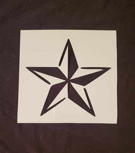 Nautical Star Stencil | Etsy