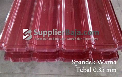 Atap Spandek Warna Tebal Mm Supplier Baja