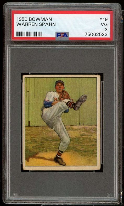 Bowman Warren Spahn For Sale Online Ebay