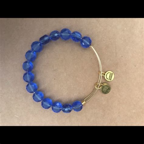 Alex And Ani Jewelry Alex Ani Blue Beaded Gold Bracelet Poshmark