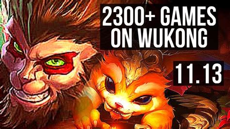 WUKONG Vs GNAR TOP 4 0M Mastery 6 0 2 2300 Games Dominating