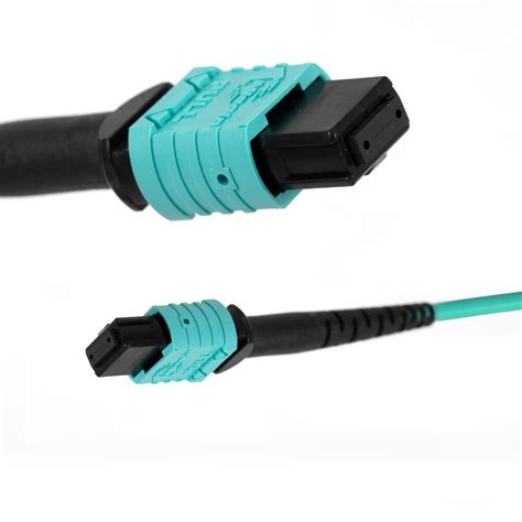 Om3 Multi Mode Mpo Mpo Type B Patch Cable For Qsfptransceivers Mtp Compatible Application Mpo