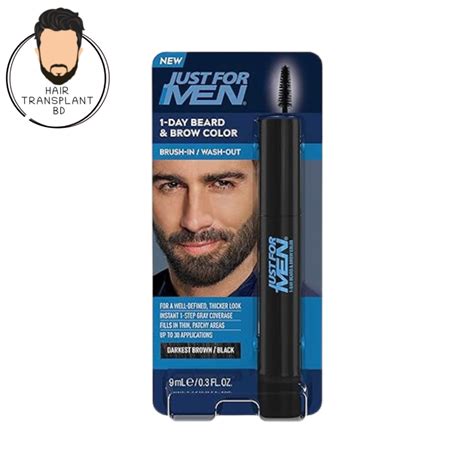 Just For Men Day Beard Brow Color Darkest Brown Black Hair