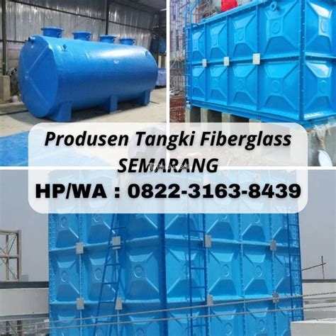 Pabrik Tangki Fiber IPAL Kesehatan Silinder Biru Rumah Sakit