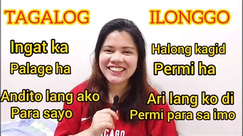 Ilonggo Tagalog Translation Hiligaynon Youtube