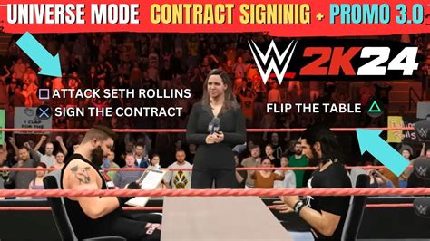 WWE 2K24 Universe Mode Update Contract Signing RETURNS Promos 3 0