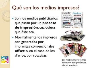 Introduccion A Los Medios Impresos PPT Descarga Gratuita