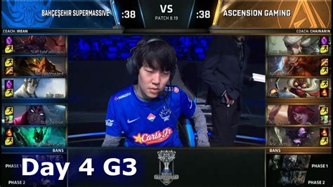 SUP Vs ASC Day 4 Play In Stage S8 LoL Worlds 2018 SuperMassive Vs