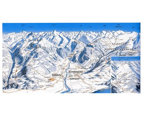 Maps of Zillertal Valley Ski Resort | Collection of maps of Zillertal ...