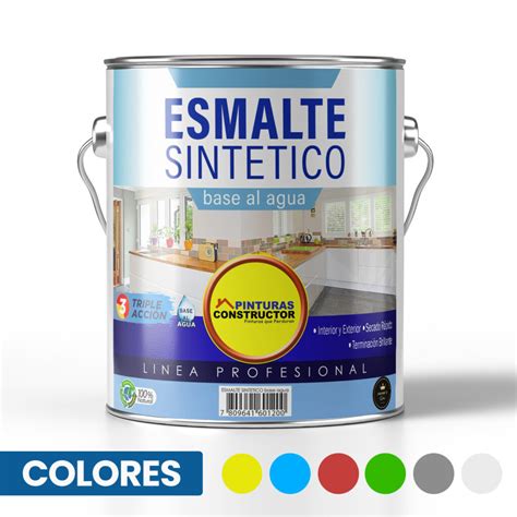 Esmalte Sintético Base al Agua Constructor Pinturas Ya