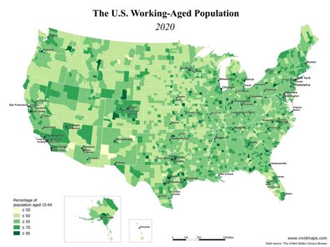 Working Age Population In The Us Vivid Maps