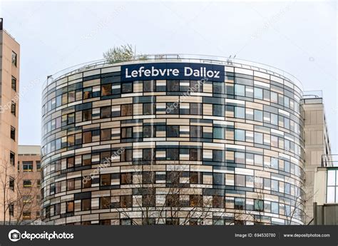 Courbevoie France December 2023 Exterior View Lefebvre Dalloz Tower