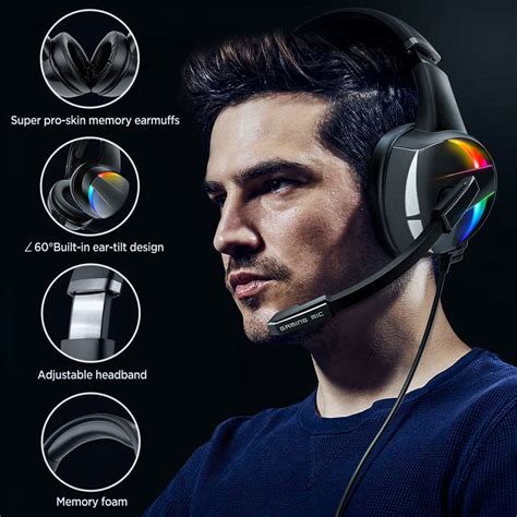 Beexcellent Gaming Headsets For Ps5 Ps4 Xbox One Gaming Headphones