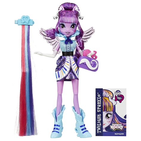 My Little Pony Equestria Girls Rainbow Rocks Twilight Sparkle Rockin\' Hairstyle Doll - Walmart.com