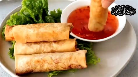 Chicken Spring Rolls Chicken Vegetable Rolls Chinese Roll Ramazan