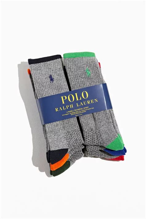 Polo Ralph Lauren Sport Crew Sock 6 Pack Urban Outfitters