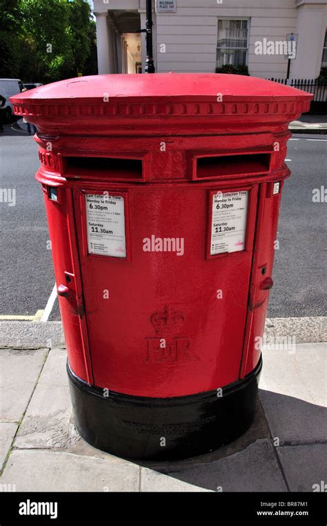 Royal Mail Double Aperture Pillar Box Upper Belgrave Street Belgravia