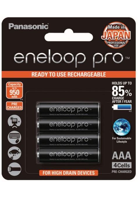 Panasonic Eneloop Pro AAA Pack Of 4