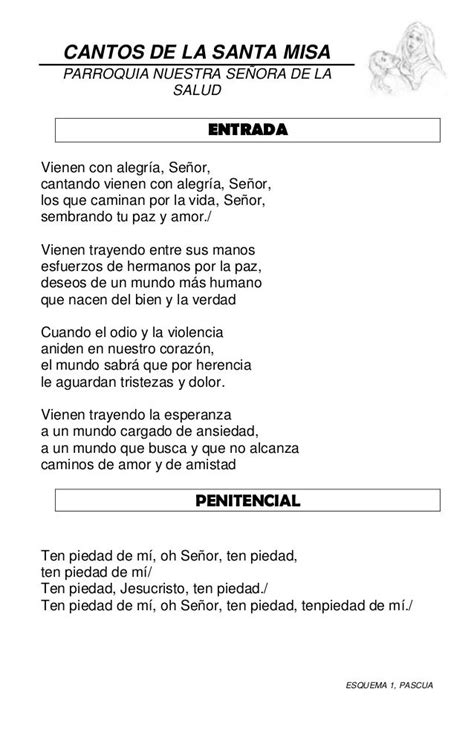 Cantos Misa Pascua Esquema 1