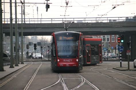 Avenio Siemens Streetcar Tram Numver 5056 At Den Haag Centraal Station