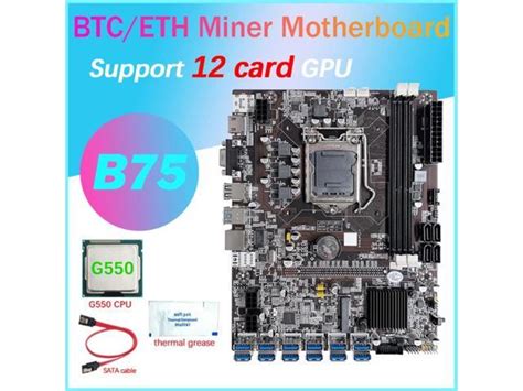 B Card Gpu Btc Mining Motherboard G Cpu Thermal Grease Sata