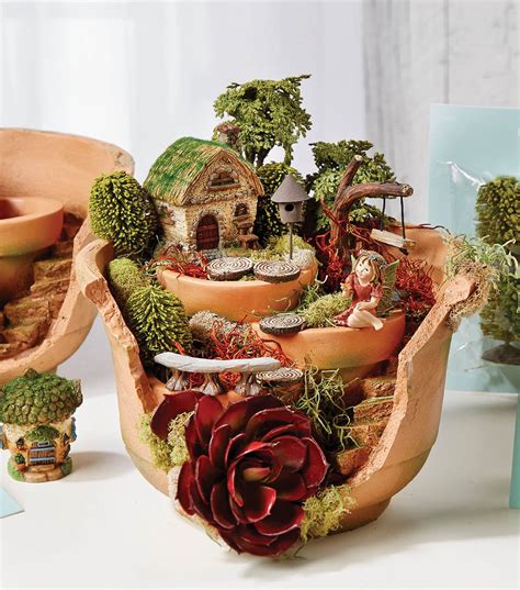 Fairy Garden Broken Pot Joann Jo Ann Fairy Garden Flower Pot