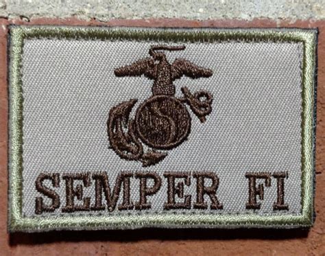 Usmc Semper Fi Tactical Morale Patch Etsy